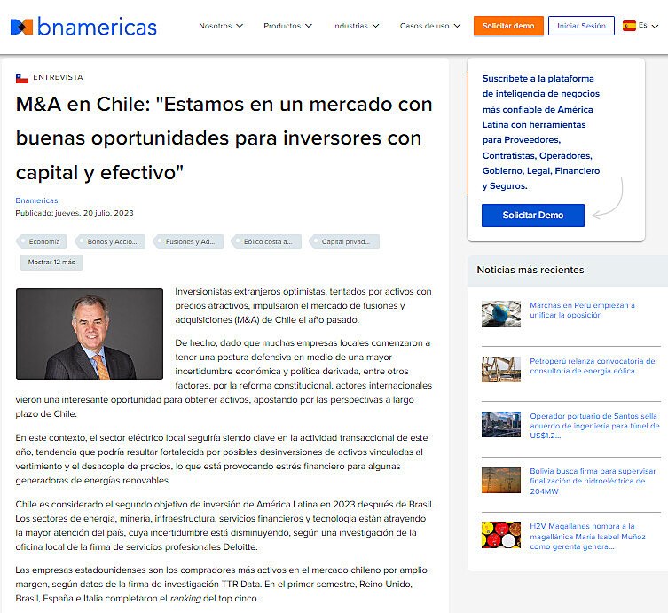 M&A en Chile: